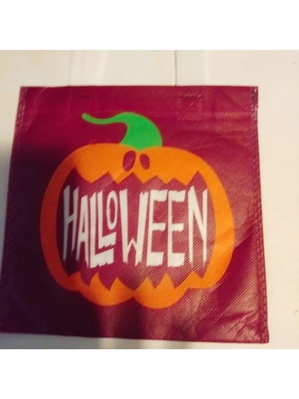 Halloween Gift Bag Jack O Lantern Pumpkin Novelty Small Tote Spooky Seasonal